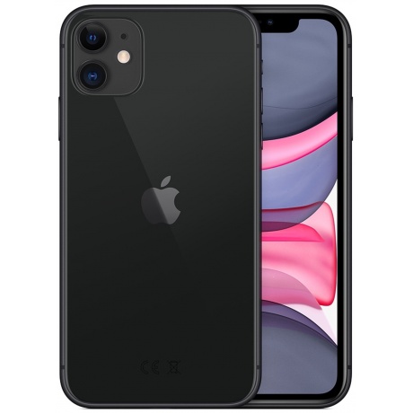 Смартфон Apple A2221 iPhone 11 128Gb черный (MHDH3PM/A) - фото 2