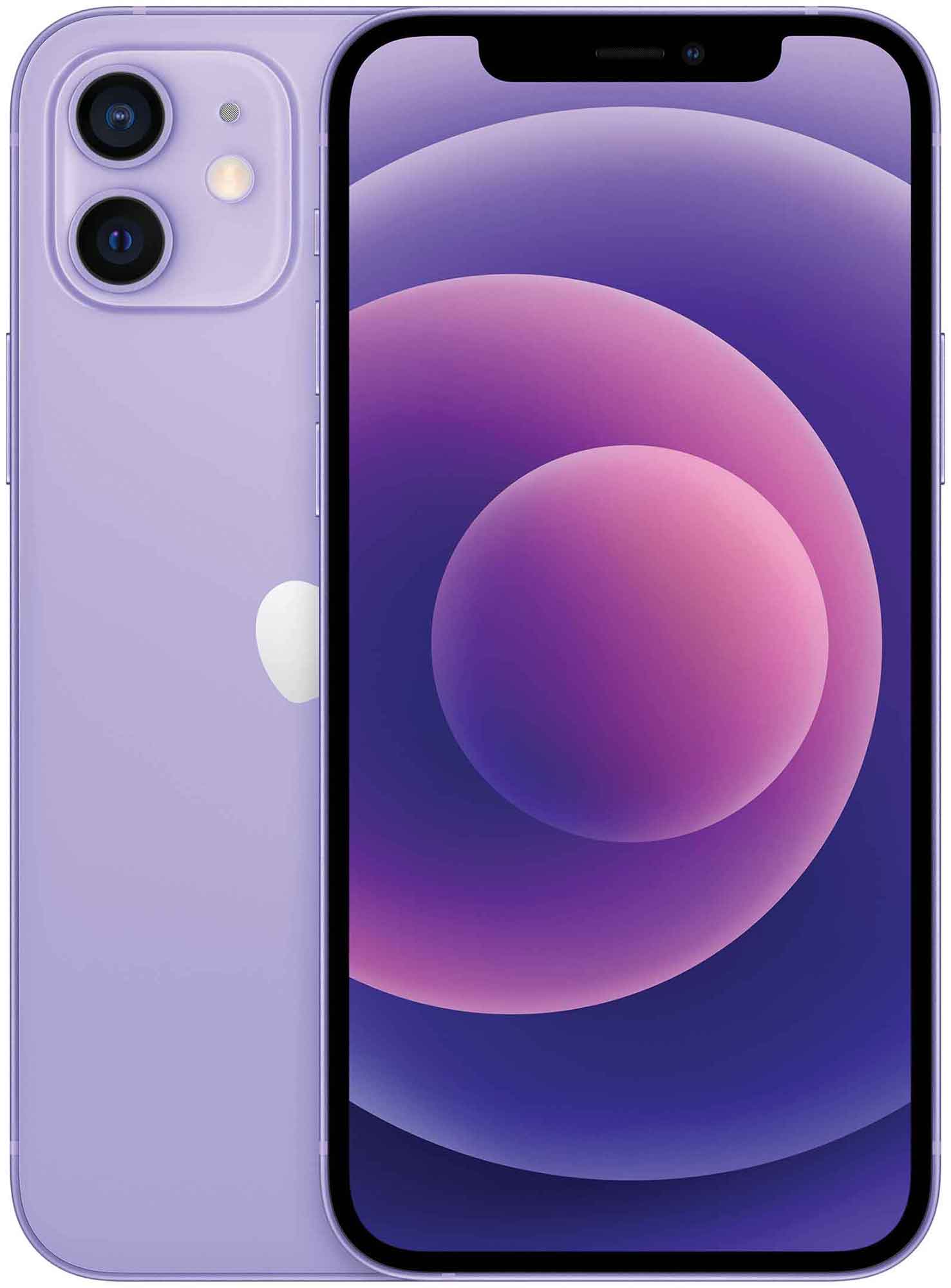 Смартфон Apple A2403 iPhone 12 64Gb фиолетовый (MJNM3HN/A) MJNM3HN/A - фото 1