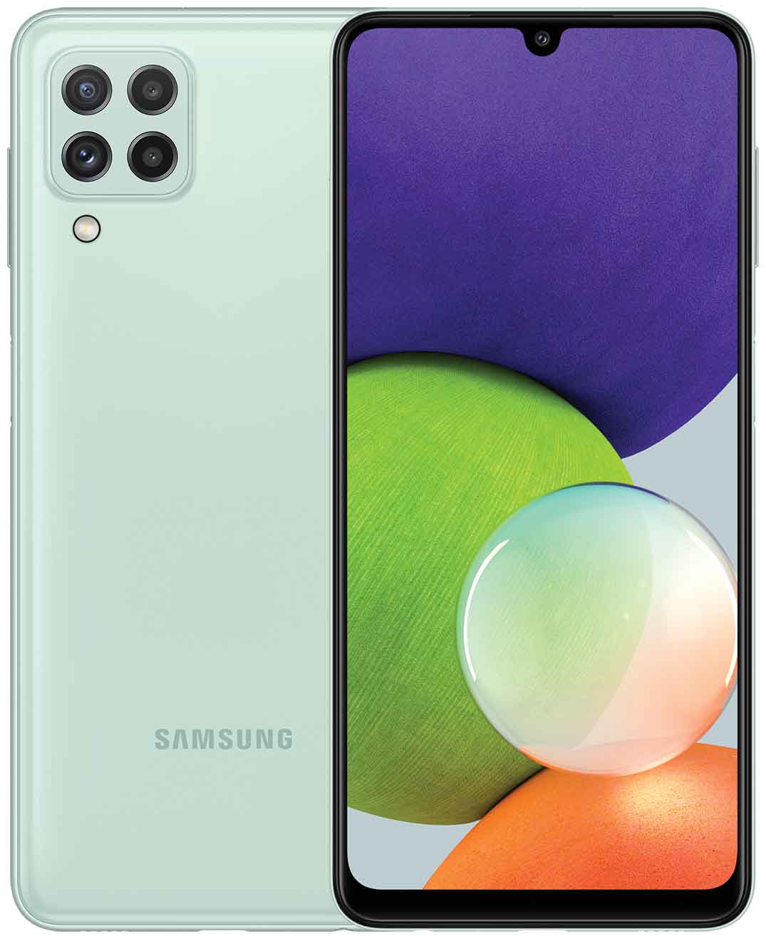 Смартфон Samsung Galaxy A22 4/128Gb (SM-A225FLGGCAU) Mint, цвет зеленый - фото 1