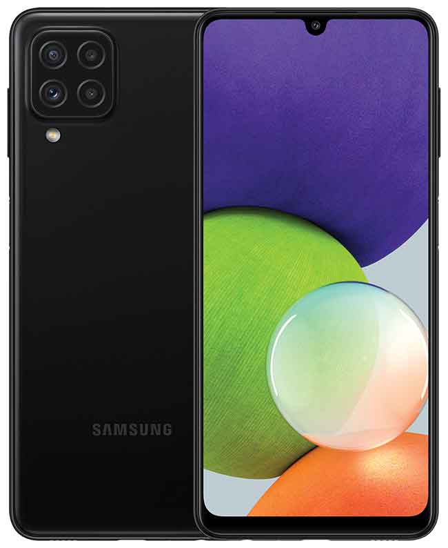 Смартфон Samsung Galaxy A22 4/64Gb (SM-A225FZKDCAU) Black, цвет черный - фото 1