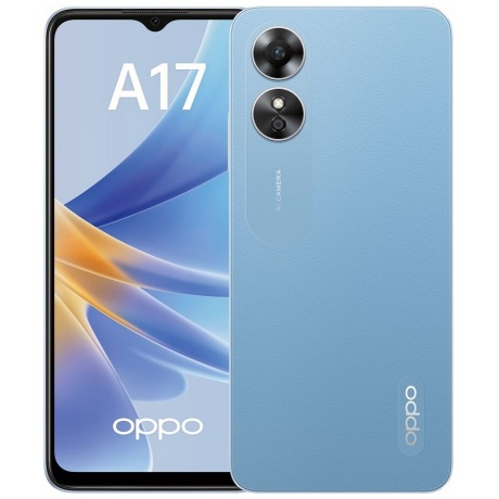 Смартфон Oppo A17 4/64Gb Lake Blue - фото 8
