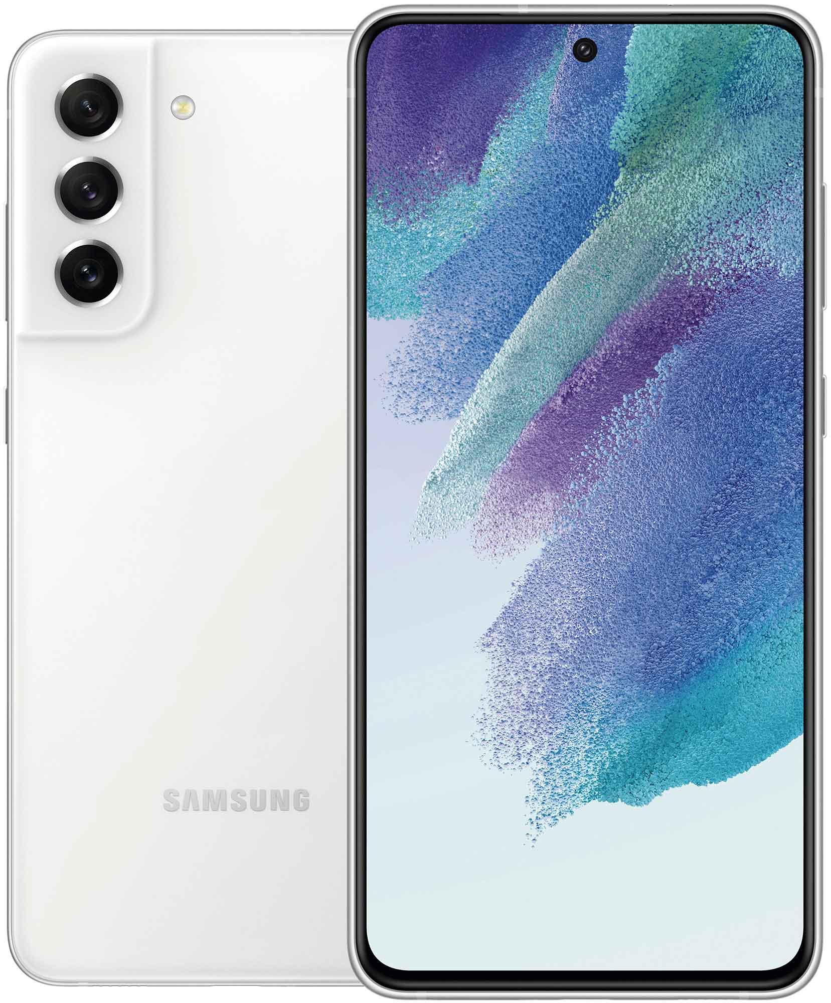 Смартфон Samsung Galaxy S21 FE 8/256Gb (SM-G990EZWGMEA) White, цвет белый - фото 1