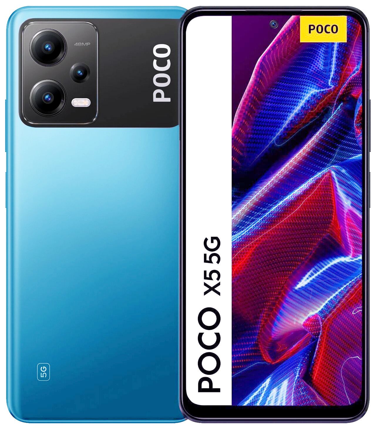 Смартфон Poco X5 5G 6/128Gb Blue сотовый телефон poco x5 pro 5g 6 128gb yellow