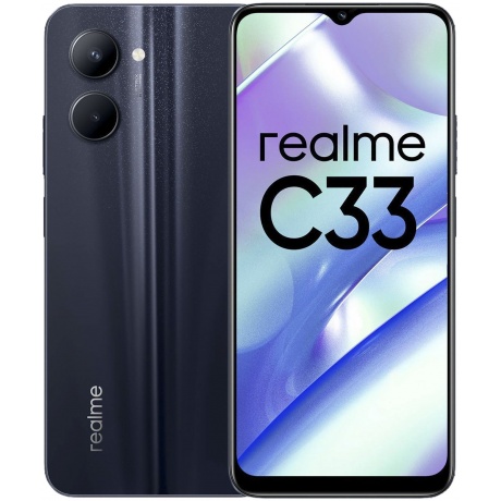 Смартфон Realme C33 3/32Gb Black - фото 1