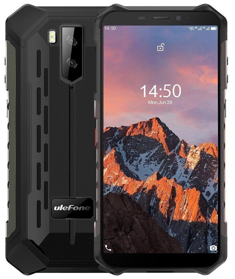 Смартфон Ulefone Armor X5 Pro 4/64Gb Black смартфон ulefone armor x12 pro 4 64gb green