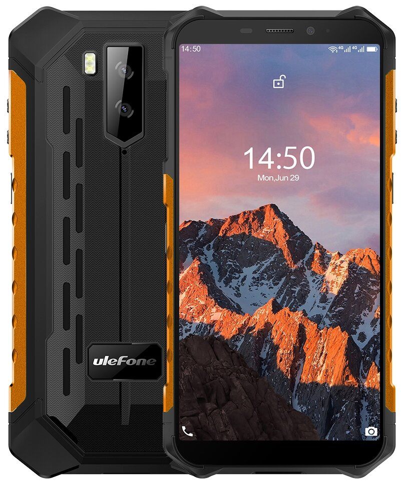 Смартфон Ulefone Armor X5 Pro 4/64Gb Orange смартфон ulefone armor x8 4 64gb black