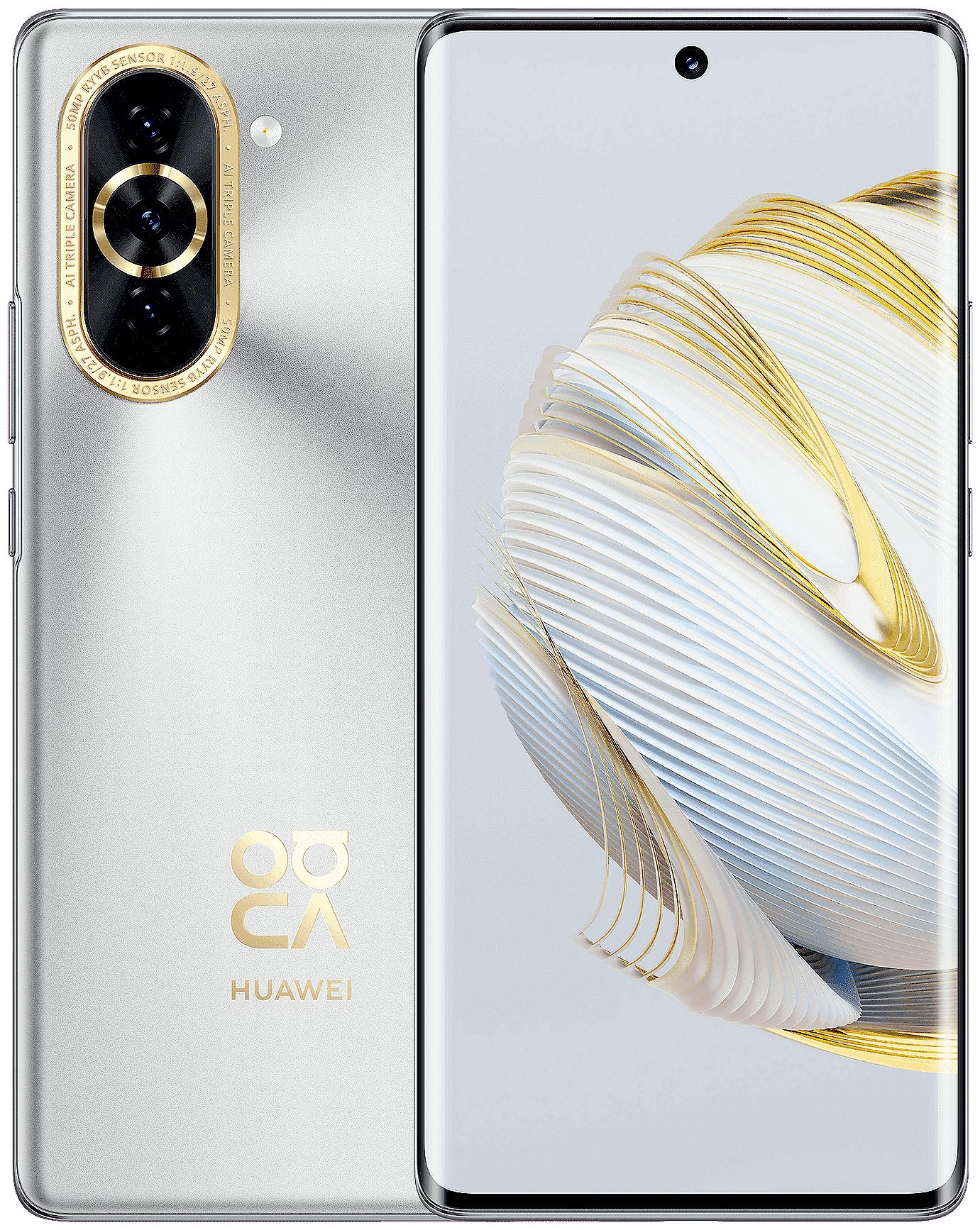 Смартфон Huawei Nova 10 8/128Gb Starry Silver смартфон huawei nova 10 se 8 128gb starry silver bne lx1