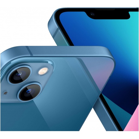 Смартфон Apple A2633 iPhone 13 4/128Gb синий (MLPK3HN/A) - фото 5