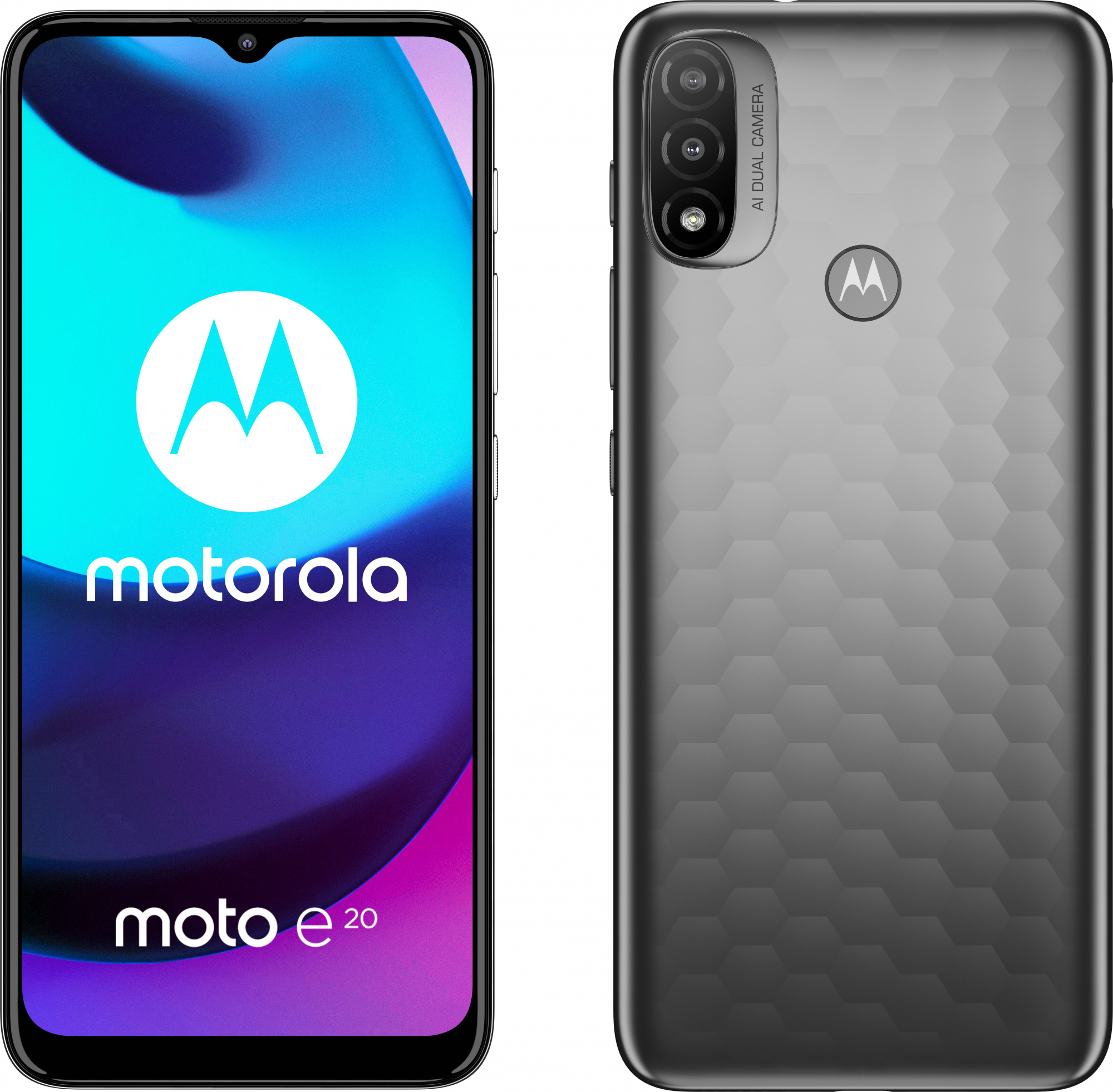 Смартфон Motorola XT2155-6 Moto e20 32Gb серый (PASY0009FR)