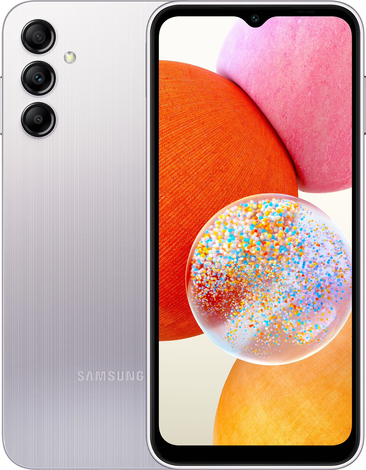 Смартфон Samsung SM-A145 Galaxy A14 64Gb серебристый (SM-A145PZSDMEA), цвет серебро - фото 1