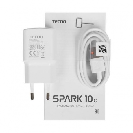 Смартфон Tecno Spark 10c 4/64Gb Meta Blue - фото 10