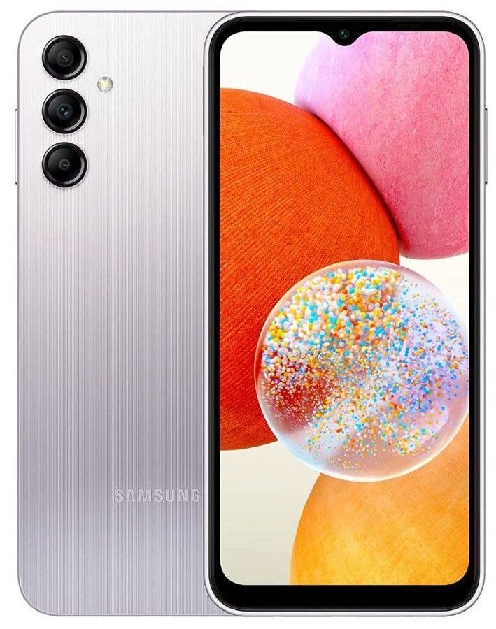 Смартфон Samsung Galaxy A14 4/128Gb (SM-A145FZSVCAU) Silver, цвет серебро - фото 1