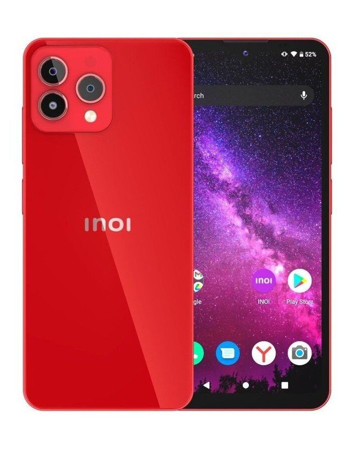 Смартфон INOI A72 2/32Gb NFC Candy Red модуль нтв hd c договором