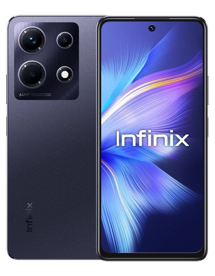 Смартфон Infinix Note 30 8/256Gb Obsidian Black смартфон infinix note 30 256gb синий