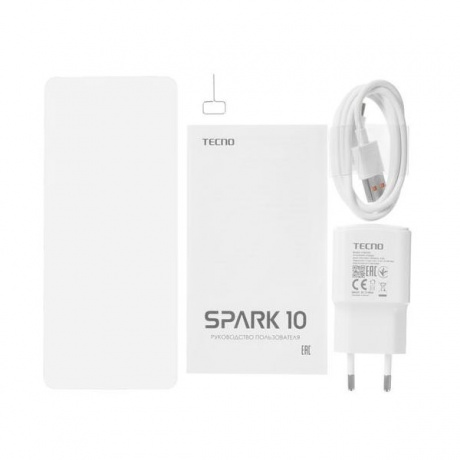 Смартфон Tecno Spark 10 8/128Gb Meta White - фото 14