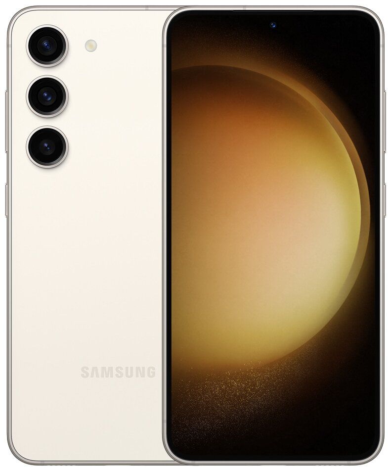 Смартфон Samsung Galaxy S23 8/256Gb (SM-S911BZEGCAU) Cream смартфон samsung galaxy s23 256gb green sm s916 ds