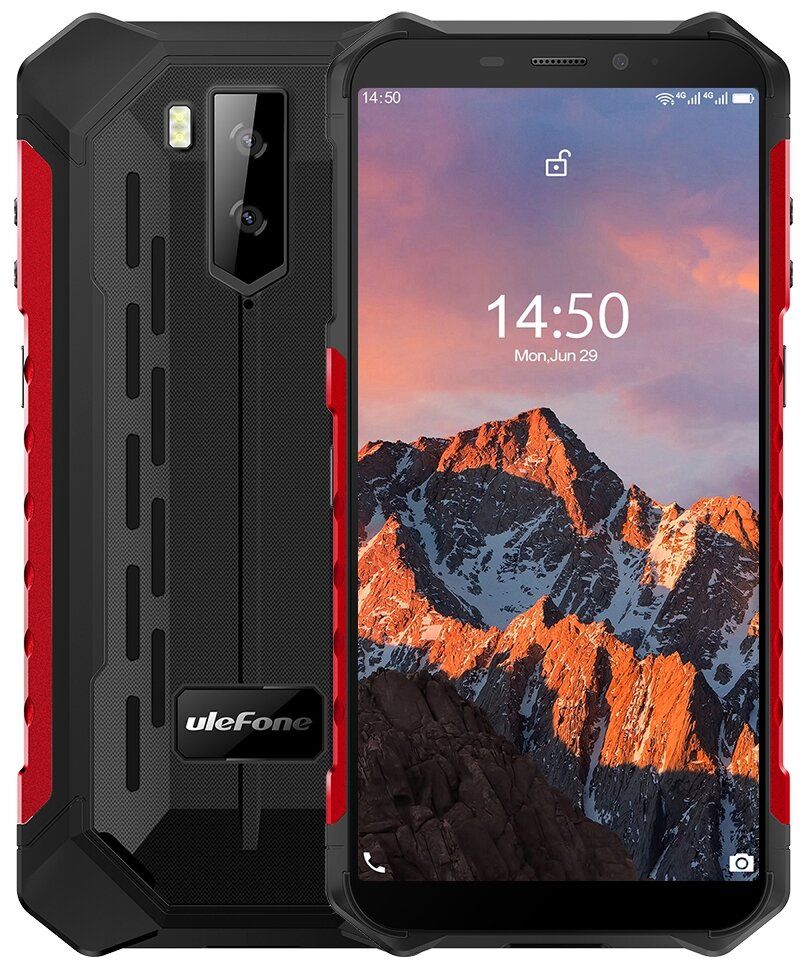 Смартфон Ulefone Armor X5 Pro 4/64Gb Red смартфон ulefone armor x3 2 32 red