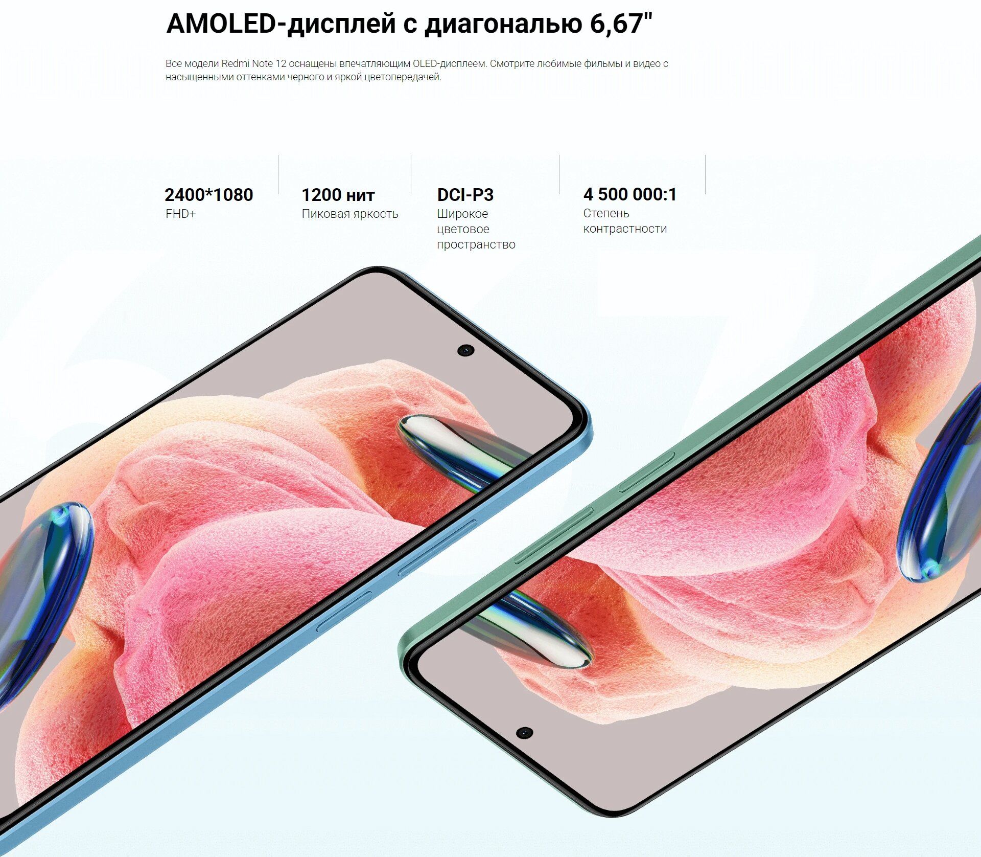 Смартфон Xiaomi Redmi Note 12 RU 8/256Gb Ice Blue – купить в  Санкт-Петербурге | интернет-магазин KotoFoto.ru