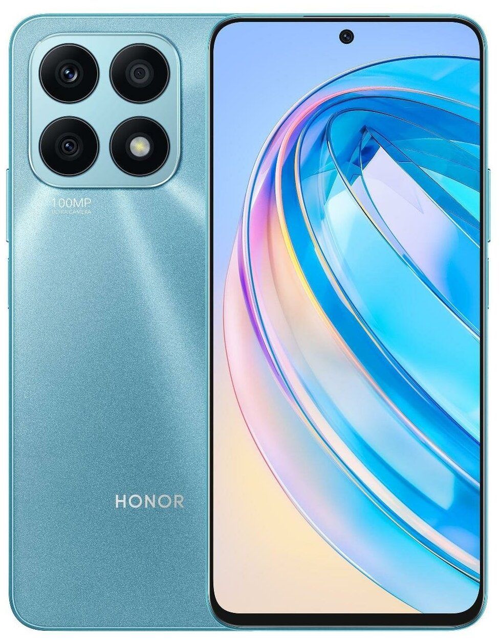 Смартфон Honor X8A 6/128Gb Cyan Lake глобальная версия oneplus nord ce 2 смартфон mediatek dimensity 900 чипсет 65 вт supervooc с быстрой зарядкой и тройной камерой 64 мп