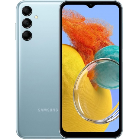 Смартфон Samsung SM-M146B Galaxy M14 4/64Gb голубой SM-M146BZBUCAU - фото 1