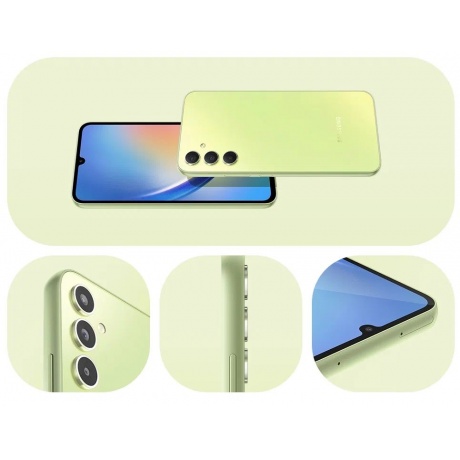 Смартфон Samsung Galaxy A34 5G 6/128GB Awesome Lime SM-A346ELGAMEA - фото 10