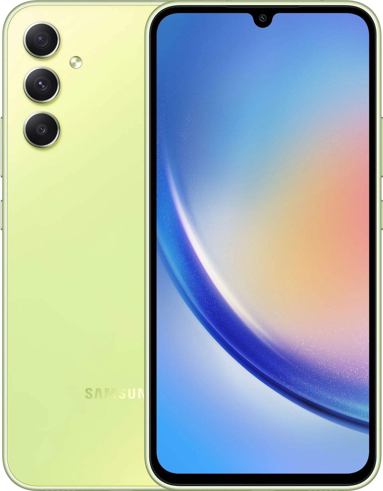 Смартфон Samsung Galaxy A34 5G 6/128GB Awesome Lime SM-A346ELGAMEA, цвет лайм - фото 1