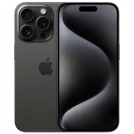 Смартфон Apple iPhone 15 Pro 256Gb Black Titanium - фото 1