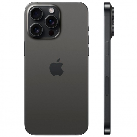 Смартфон Apple iPhone 15 Pro Max 256Gb Black Titanium - фото 2