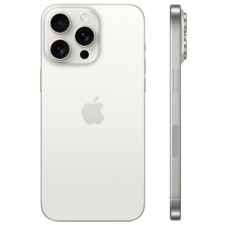 Смартфон Apple iPhone 15 Pro Max 256Gb White Titanium - фото 2