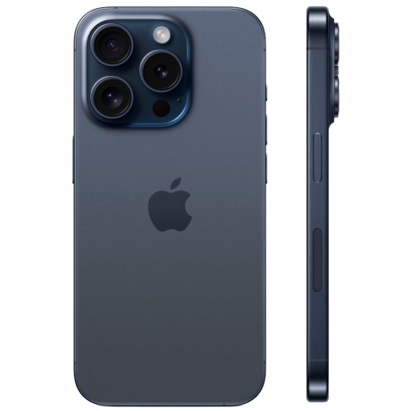 Смартфон Apple iPhone 15 Pro 128Gb Blue Titanium - фото 2