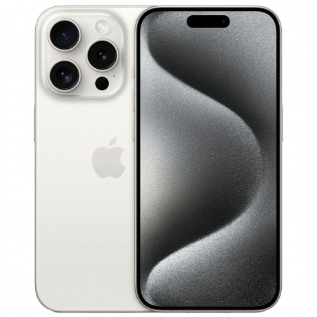 Смартфон Apple iPhone 15 Pro 128Gb White Titanium - фото 1
