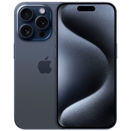 Смартфон Apple iPhone 15 Pro 1Tb Blue Titanium - фото 1