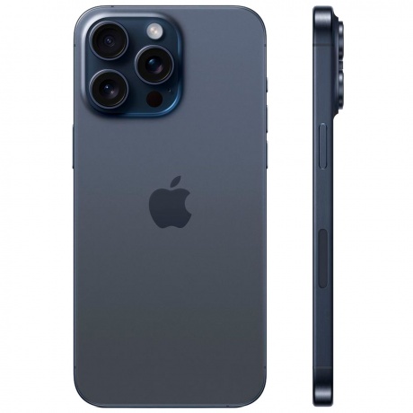 Смартфон Apple iPhone 15 Pro Max 512Gb Blue Titanium - фото 2