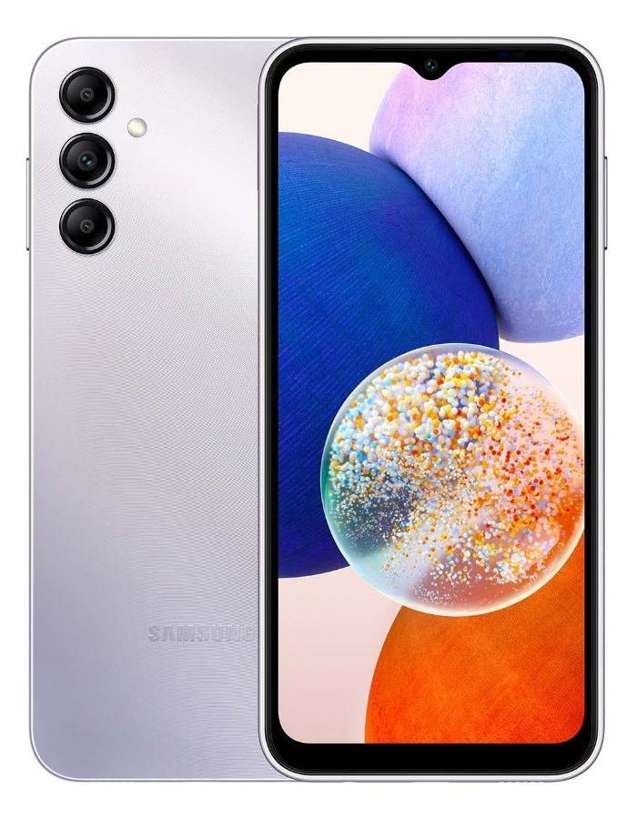 Смартфон Samsung Galaxy A14 4/64Gb (SM-A145FZSDMEA) Silver, цвет серебро - фото 1