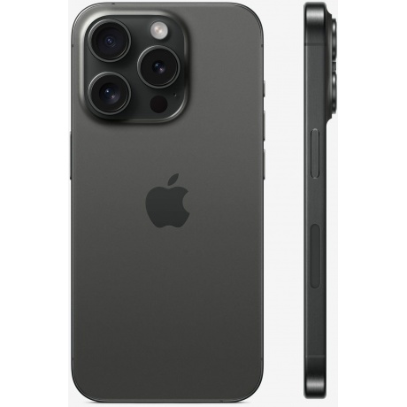 Смартфон Apple iPhone 15 Pro 256Gb (MTQ83ZA/A) Black - фото 2
