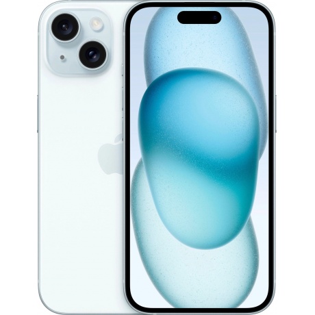 Смартфон Apple iPhone 15 128Gb (MTLG3CH/A) Blue - фото 1
