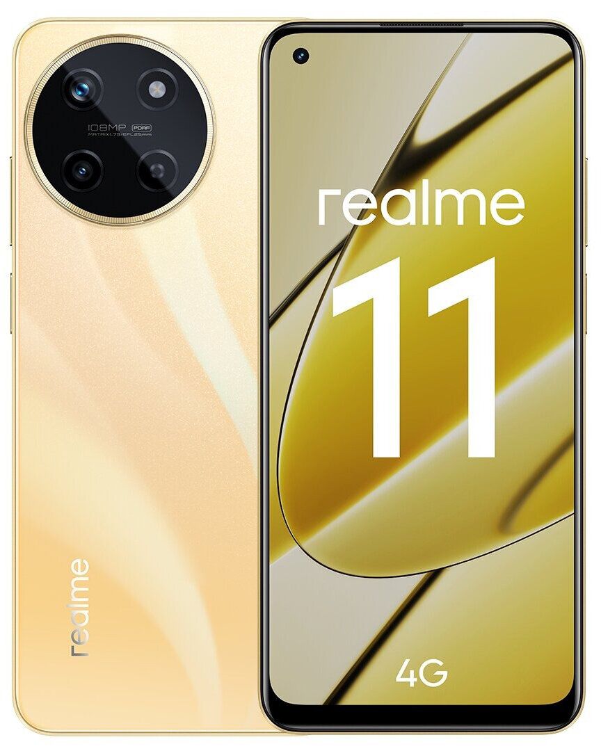 Смартфон Realme 11 8/128Gb Gold смартфон realme 10 pro 8 128gb nebula blue rmx3661