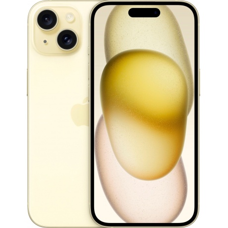 Смартфон Apple iPhone 15 128Gb (MTLF3CH/A) Yellow - фото 1