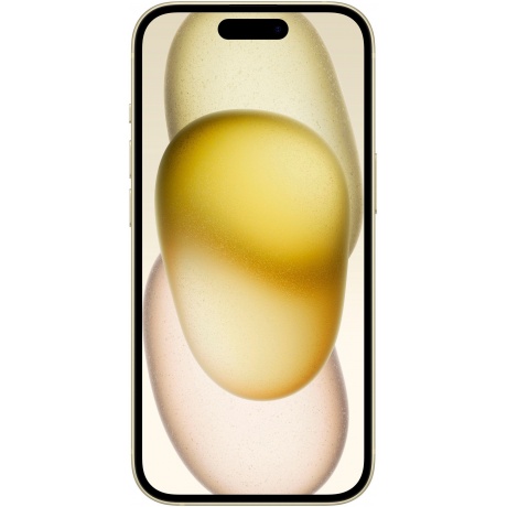 Смартфон Apple iPhone 15 128Gb (MTLF3CH/A) Yellow - фото 2
