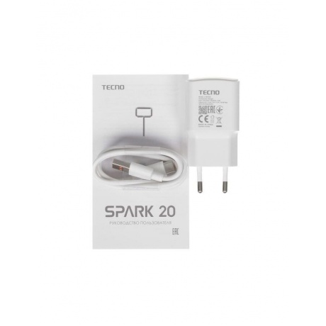 Смартфон Tecno Spark 20 8/128Gb Cyber White - фото 15