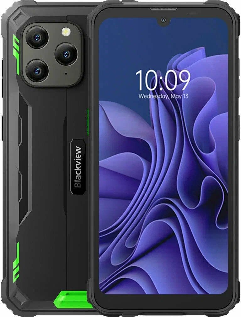 Смартфон Blackview BV5300 Pro 4/64Gb Green смартфон doogee s59 защищенный 10050 мач 4 64 гб ip68 ip69k 2 вт
