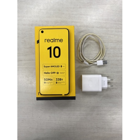 Смартфон Realme 10 4/128Gb White отличное состояние; - фото 3