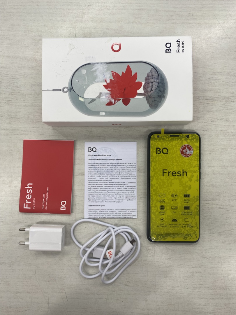 Смартфон BQ 5533G FRESH GRAPHITE хорошее состояние; - фото 2