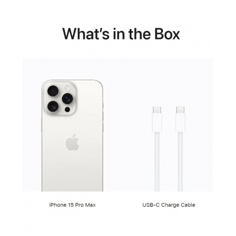 Смартфон Apple IPhone 15 Pro Max 256Gb (MU2P3CH/A) White - фото 9