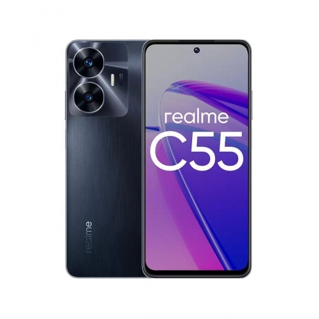 Смартфон Realme C55 6/128Gb Black хорошее состояние - фото 1