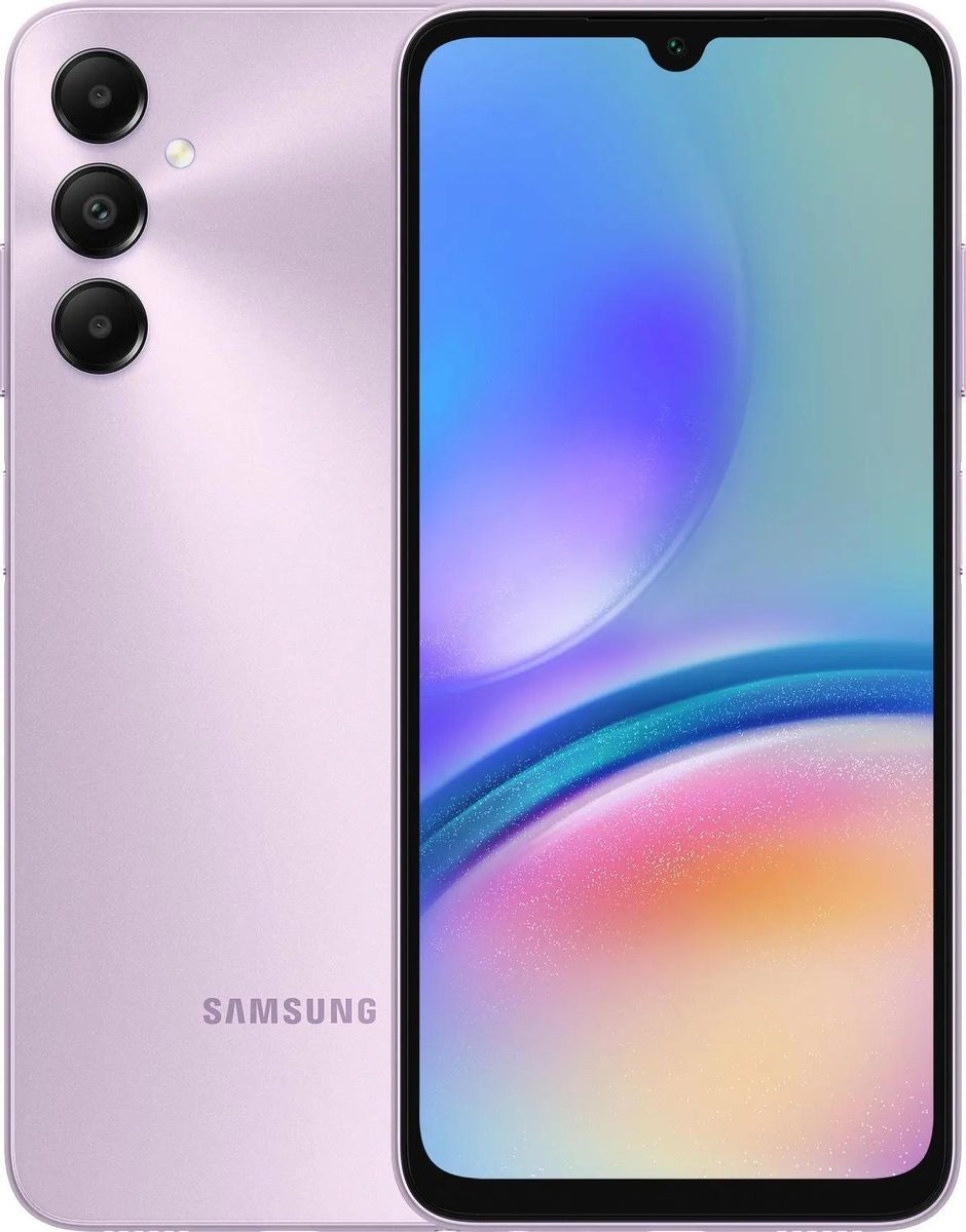 Смартфон Samsung SM-A057F Galaxy A05s 4/128Gb Lavender SM-A057FLVVCAU смартфон samsung galaxy a05s 4 64gb black sm a057fzkdmea