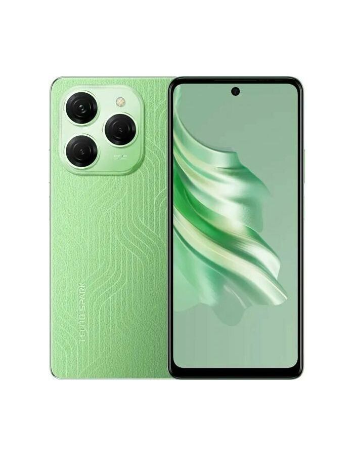 Смартфон Tecno Spark 20 Pro 8/256Gb Magic Skin Green защищенный водонепроницаемый смартфон unihertz tick tock 5g android 8 гб 128 гб восьмиядерный 8 мп 48 мп сотовый телефон с экраном 6 3 дюйма 6000 мач