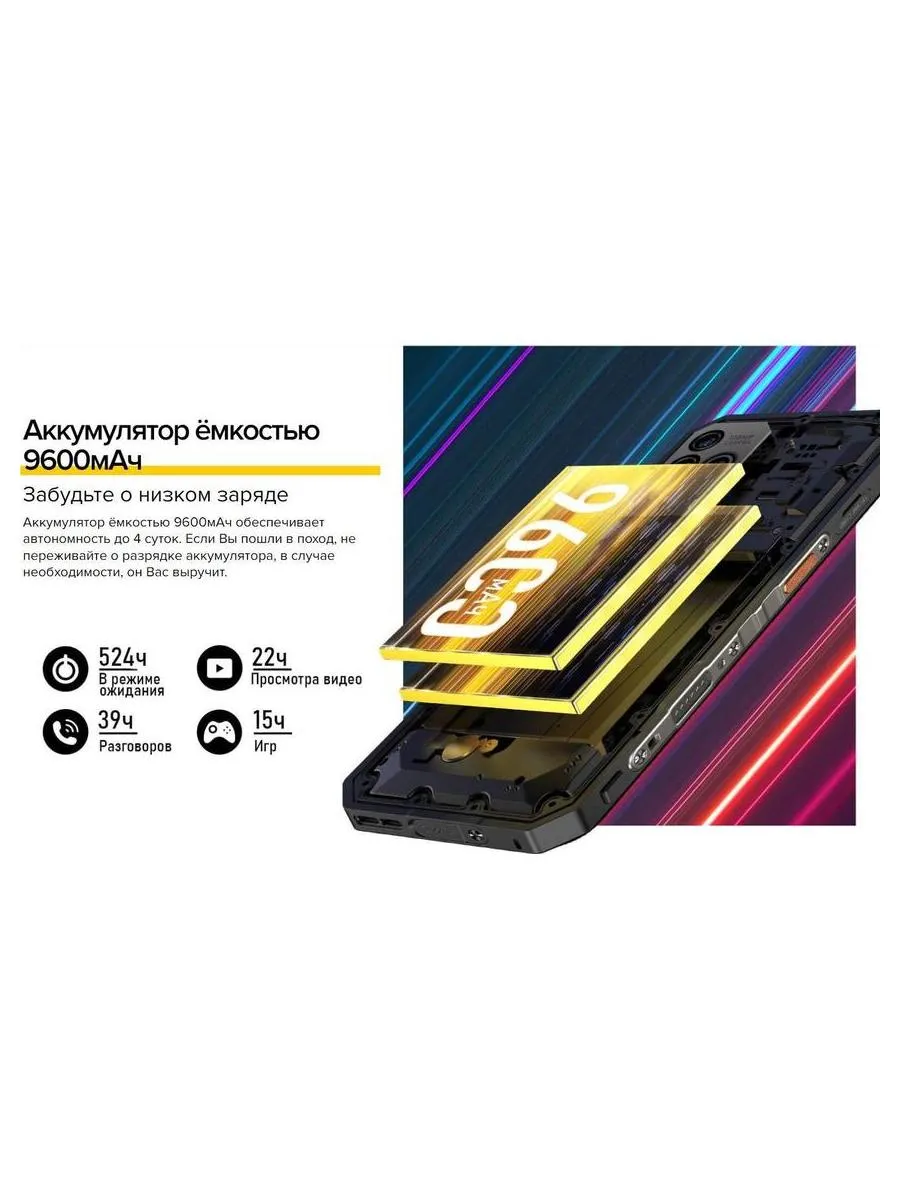 Смартфон Ulefone Armor 19T 12/256Gb Black - фото 25