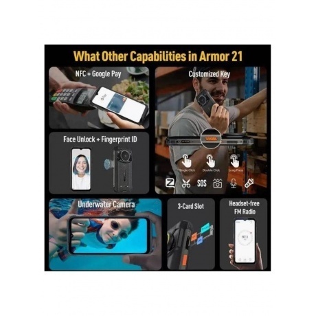 Смартфон Ulefone Armor 21 8/256Gb Black - фото 27