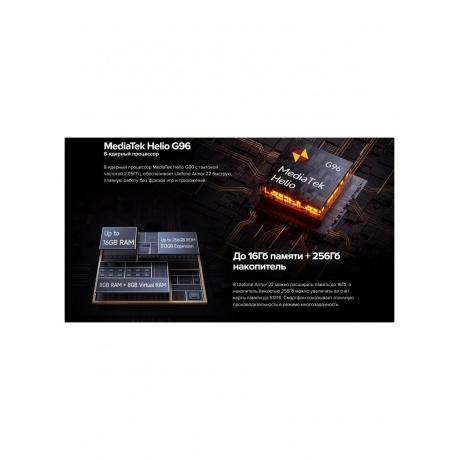 Смартфон Ulefone Armor 22 8/256Gb Green - фото 26